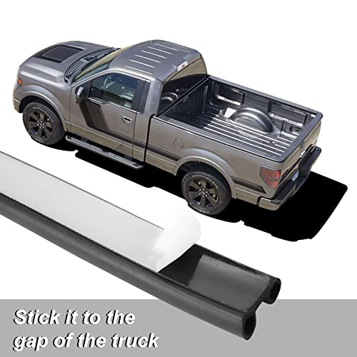 20Ft Universal Car Seal Strip Epdm Rubber Seal Strip With Double-Bulb Tailgate Seal For Car, Truck, Pickups, Boats, And Rvs Soundproof, Noise Reduction, Dustproof, Insulation #TOP4