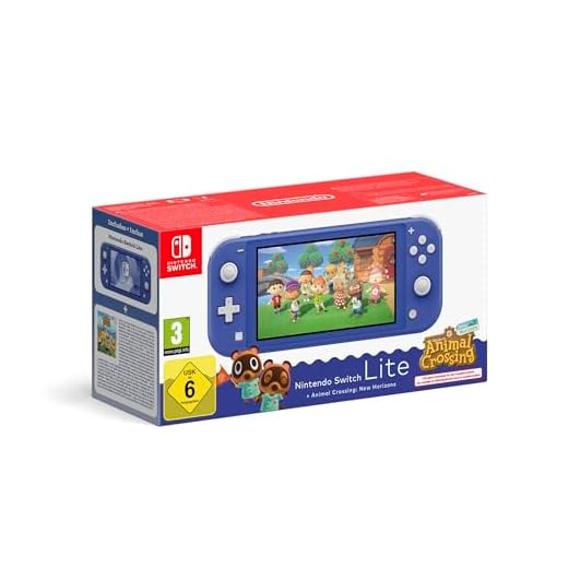 Console Nintendo Switch Lite + Animal Crossing: New Horizons (blu)