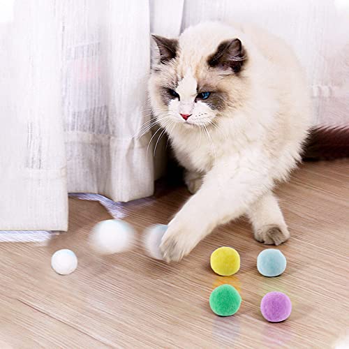 SLE Palline di Pom da 12 Pezzi per Gatti