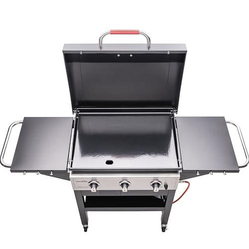 Char-Broil Gasgrill Plancha Griddle 3400, Gusseisen-Grillplatte 48 x 68 cm, Elektronische Zündung, 165.1 cm x 71.12 cm x 99.57 cm