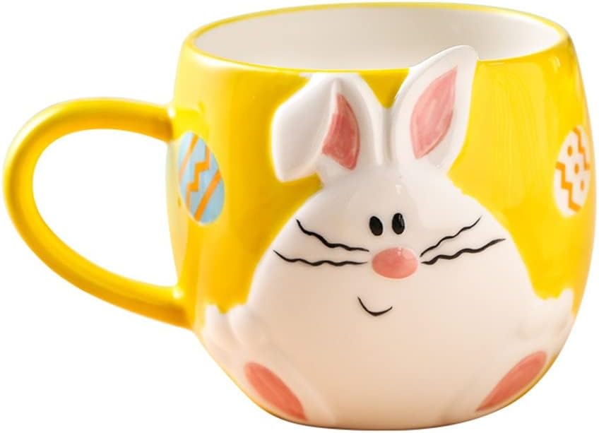 Cute rabbit Mug cartoon ceramic cup milk children's breakfast water cups coffee mugs