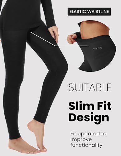 Iguana Womens 100% Merino Wool Base Layer Pants for Ski Hiking Thermal Underwear Bottom4
