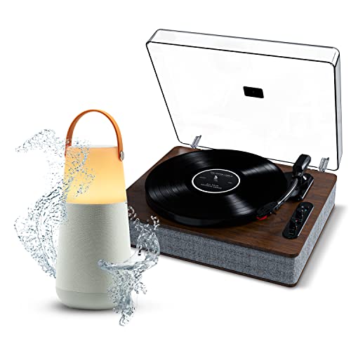 ION Luxe LP & Bright Max – Platine Vinyle Bluetooth avec Haut-parleurs et Enceinte Bluetooth avec lumières - Les Beatles, Paul McCartney, John Lennon, RIngo Starr, George Harrison ION Luxe LP & Bright Max - Platine Vinyle Bluetooth avec Haut-parleurs et Enceinte Bluetooth avec lumières