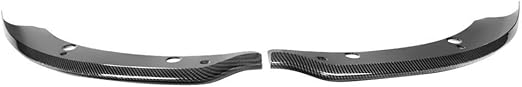 IKON MOTORSPORTS, Front Bumper Lip Protector Compatible with 2015-2023 Dodge Charger Scat Pack SRT, Carbon Fiber Print Air Chin Dam Lower Lip Guard Protector Left Right Side Pair