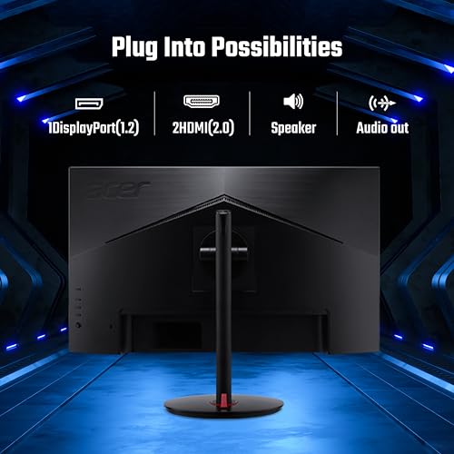 Acer Nitro XV272U V3 27 inch IPS WQHD 2560 x 1440 Pixels Gaming Backlight LED LCD Monitor I Delta E<1, DCI-P3 95% I 180Hz Refresh Rate, 0.5ms Resonse Time I HDR 400 I AMD Free Sync I Eyesafe Certified