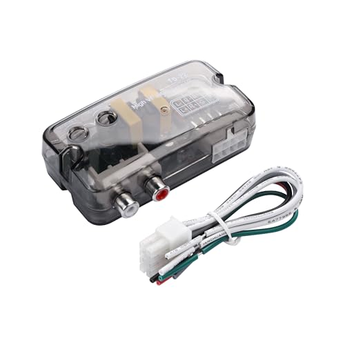 PNGKNYOCN Car Stereo Hight to Low Converter，With Control Line Function，2-Channel Car Audio Speaker Wire to RCA Line Output Converter for Auto Amp Subwoofer Amplifier