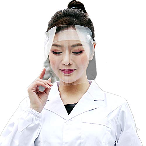 Preisvergleich Produktbild Sicherheits-Gesichtsschutz mit klarem Visier, Allzweck-Gesichtsschutz Gummiband, Mund- und Kopfschutz Antibeschlag-Gesichtsschutz