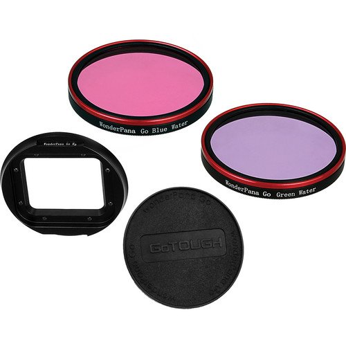 FotodioxPro WonderPana Go Underwater Kit - GoTough Filter Adapter System f/GoPro Hero3 Underwater Housing Case with Two Water Correction (Pink and Purple) Filters