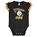 Outerstuff NFL Newborn Infants Too Much Love 2 Piece Creeper Bodysuit Romper Set (Pittsburgh Steelers, 18 Months)
