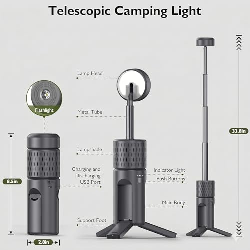Lanterne de camping rechargeable étanche IP54 pour la pêche