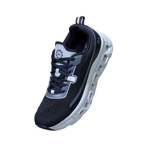 Image of Neeman's Hexa Glide Sneakers for Men | Sporty Lace-Up Shoes with Adaptive Mesh Upper, CloudSurge Foam Insole, Kinetic Cushioning Pods, Lightweight EVA Sole