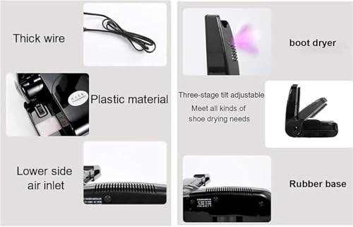 Secador eléctrico portátil ajustable para calzado miniatura 5