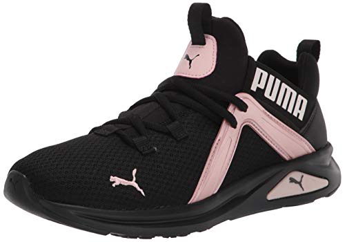 PUMA womens Enzo 2 Cross Trainer, Puma Black-peachskin, 10 US