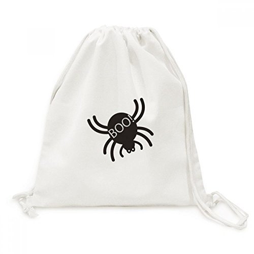 Sac cordon araignée noire Halloween pour voyage léger