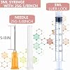 50 Pack 3ml 25 Gauge 5/8 Inch, for Scientific Labs, Industrial Dispensing and Liquid Measuring Supplies, Individually Sealed Packaging