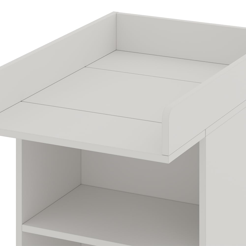 Vicco Commode à Langer Mona, Blanc, 60x103.5cm, adapté aux Soins sûrs des bébés et à Un Nettoyage Facile