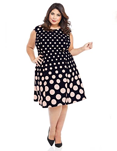 Image of London Times Womens Dresses Cap Sleeve Fit and Flare - Elegant Summer Cocktail Graduation Garden Party Wedding Guest Dress