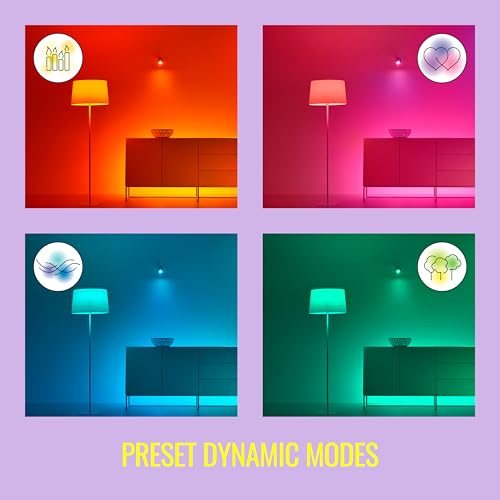 Image of WiZ Connected Squire Smart Table Lamp, LED Color Changing Lights, Portable Table Light Connects to Wi-Fi, Control w /Voice or App, Works with Google, Alexa & Siri Shortcut