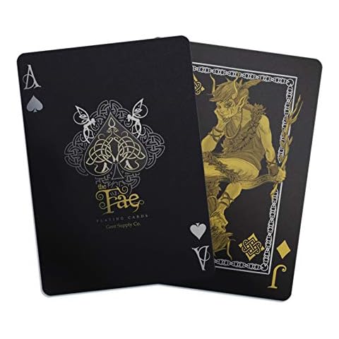 Creatures of The FAE Playing Cards by Gent Supply - Black, Gold & Silver Edition Cover
