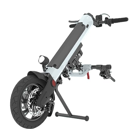 車椅子牽引装置電動ハンドサイクルアタッチメント手動車椅子アタッチメントハンドサイクル電動移動装置電動ハンドサイクル、13Ah B付きポータブル軽量アタッチメントハンドサイクル