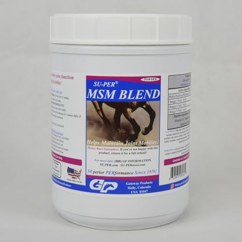 SU-PER MSM Blend Horse Joint Supplement - Helps Maintain Joint Mobility and Flexibility in Horses - 2.5 Pounds