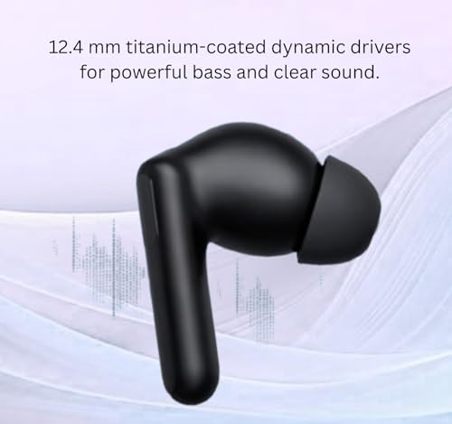 Image of Bluetooth Nord Buds 3R for OnePlus with 54H Total Playtime, 12.4mm Drivers, 3D Spatial Audio, Dual Device Pairing, AI 2-Mic Clear Calls, 47ms Low Latency (Black)