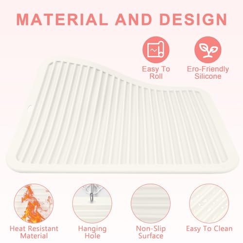 Tapete de silicona resistente al calor oversize para herramientas de cabello miniatura 4