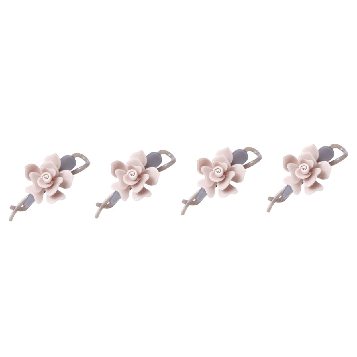 MAGICLULU 4 Piezas Clip de flor light hair clips pinzas decorativas para el cabello horquilla de novia pasadores de pelo pasador de pelo pinzas para el cabello pelo las flores