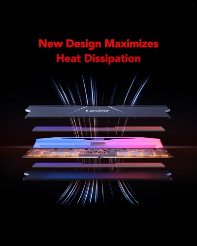 Lexar ARES Gen2 RGB DDR5 RAM 32GB Kit (2x16GB) 6000MHz CL26, 288Pin UDIMM Desktop Memory, PC Gaming Computer Memory for AMD EXPO/DRAM Empowered by SK hynix/CL26-36-36-68/1.45V(LD5U16G60C26BR-RGD) - Image 6