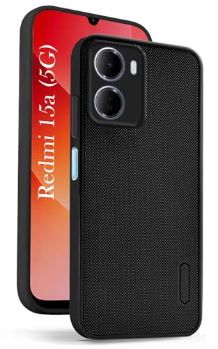 Image of Jkobi Rubberised Back Cover Case for Redmi 15A 5G (Textured Grip Design | Micro-Fiber Cloth Inside | Slim and Light Weight | Soft Touch and Feel)