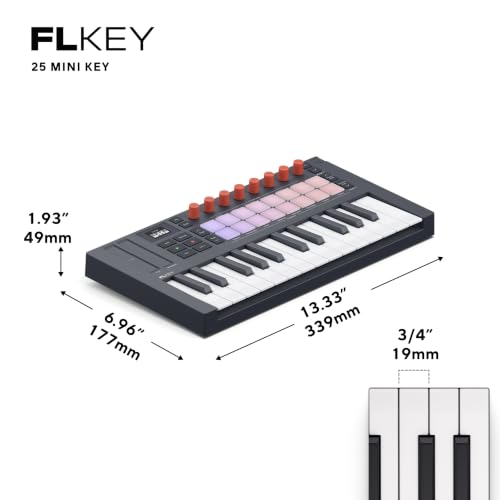 Image of Novation FLkey 2 Mini 25 USB MIDI Controller Keyboard