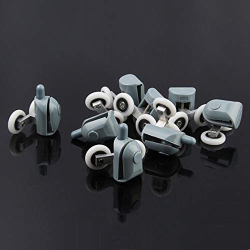 Set Rotelle Per Box Doccia In Nylon E Alluminio - Diametro 19/20/23/25/27 Mm, Per Vetro Spesso 4-5 Mm | Ricambio Per Porte Scorrevoli