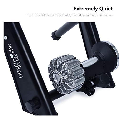 HEALTH-LINE-PRODUCT-Indoor-Fluid-Bike-Trainer-Stationary-Exercise-Trainer-Stand-Fit-26-29-Mountain-Road-Bicycle-Support-350lbs-Portable-Cycling-Stand-with-Sweat-GuardQuick-ReleaseRiser-Block HEALTH-LINE-PRODUCT-Indoor-Fluid-Bike-Trainer-Stationary-Exercise-Trainer-Stand-Fit-26-29-Mountain-Road-Bicycle-Support-350lbs-Portable-Cycling-Stand-with-Sweat-GuardQuick-ReleaseRiser-Block