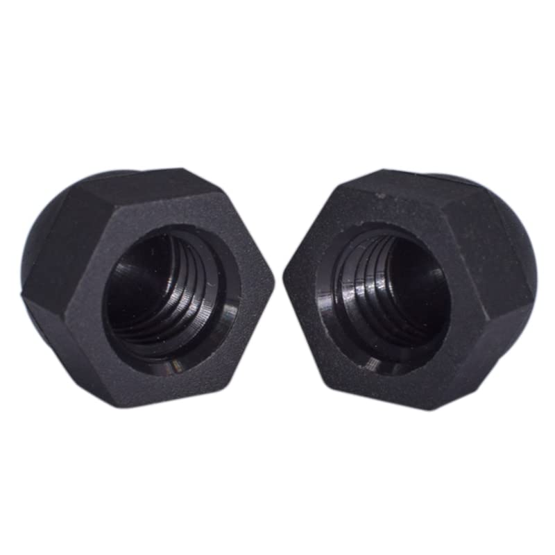 Tuercas hexagonales M3 M4 M5 M6 M8 M10 M12 Tuerca ciega de Nailon Tuerca de plástico Negra con Tuerca ciega Bola Decorativa Tornillo Tuerca de Nailon
