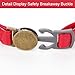 salbsever Red Cat Collar, Breakaway Leather Cat Collar Adjustable Red Kitten Collars with Bell Quick Release Buckle for Most Cats and Kittens