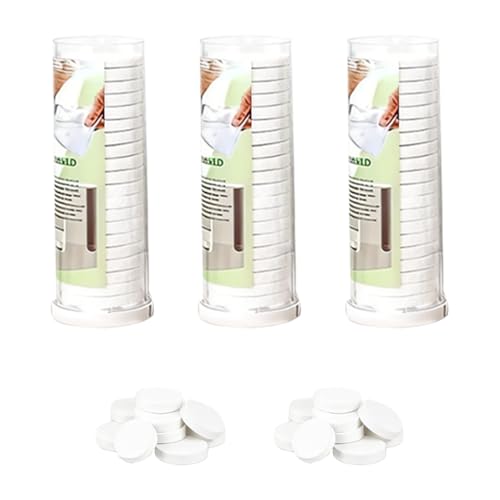 LiveFull Towel Refills for Hot Face Towel Heater Machine 60 Pcs Disposable Compressed Face Towels for Smart Towel Warmer 3 Buckets 20 Pcs Per Bucket