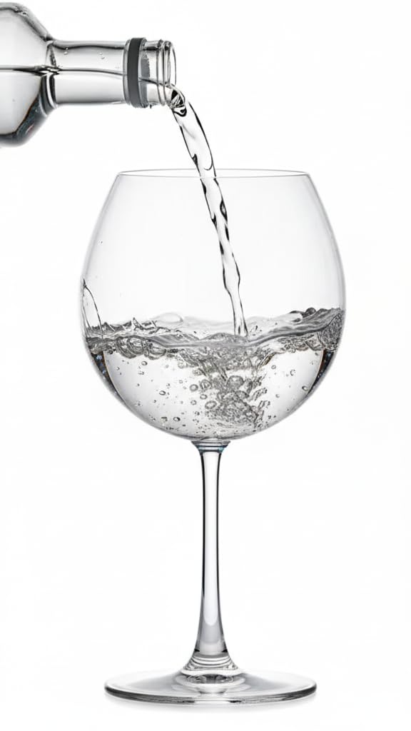 smart "serve" Imported Crystal Gin Goblets Set of 6 - 680 ml Large Balloon Glasses for Gin and Tonic, Cocktails, Wine - Lead-Free Premium Barware with Thinnest Rim for Home, Parties & Entertaining