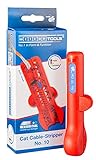 WEICON TOOLS Cable-Stripper No.10 | Netzwerkkabel Abisolierer | Hochwertiger praktischer Entmanteler für Datenkabel Netzwerkleitungen Cat 5 6 7 Kabel
