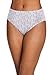 Jockey Women's Underwear Supersoft French Cut - 3 Pack, Ferris White Chevron/Sheer Lilac/Deep Sangria, 8