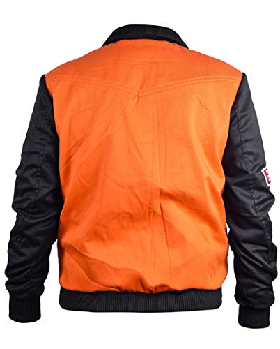 TJF Mens Dragon Jacket, Cosplay Orange Cotton Jacket (XXS-3XL)4