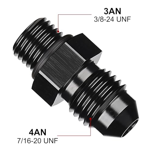 Image of EVIL ENERGY 4AN Flare to AN3 ORB Male O-Ring Fitting Adapter