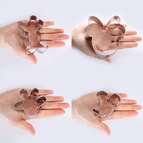 Set di 8 pezzi formine per biscotti Mickey Minnie