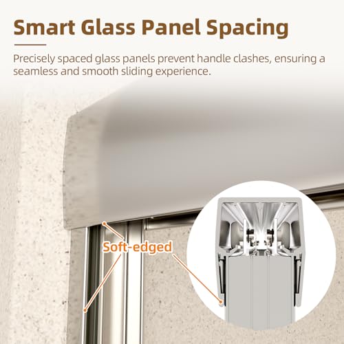 Image of Royal Guard Double Sliding Shower Door,56-60 inch W x 70 inch H,Chrome