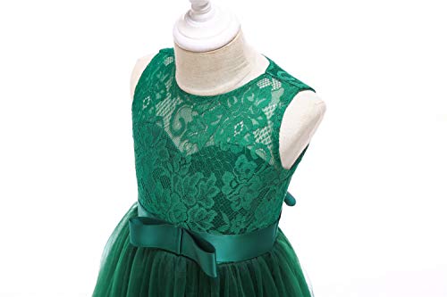 Glamulice Flower Girls Lace Bridesmaid Dress Princess Elegant Tulle Long A Line Dresses Pageant Wedding Party Ball Gown4