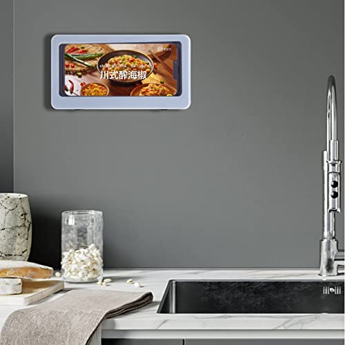 Ukcoco Mirror Brackets Shower Phone Holder 360° Rotation Wall Mount Phone Holder Bathroom Phone Shelf Shower Glass Mirror Storage Box For Bathroom Mirror Bathtub Kitchen Blue Rotating Storage Rack #TOP7