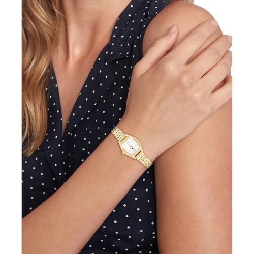 Image of Tommy Hilfiger Norah with White Dial Gold Stainless Steel Strap Watch for Women - TH1782870