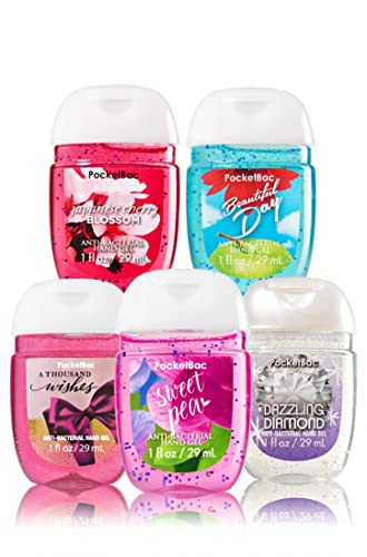 Bath And Body Works Anti-Bacterial Hand Gel 20-Pack Pocketbac Sanitizers, Assorted Scents, 1 Fl Oz Each #TOP6