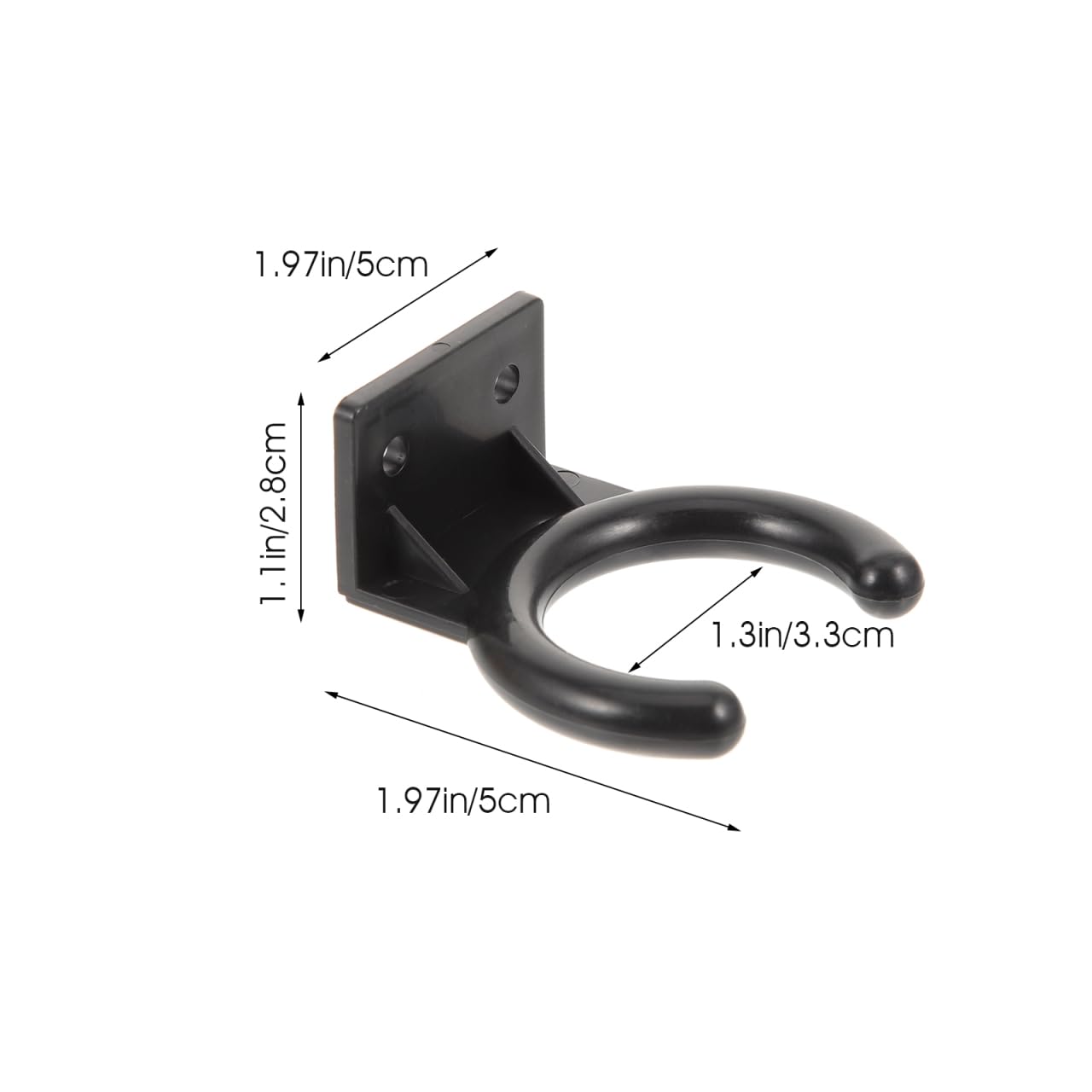 Gatuida 4Pcs Microphone Holder Wall Mount Mic Hanger Hook for Home Ktv Easy Installation Fits Microphones Compact Storage for Conference Rooms - Image 3