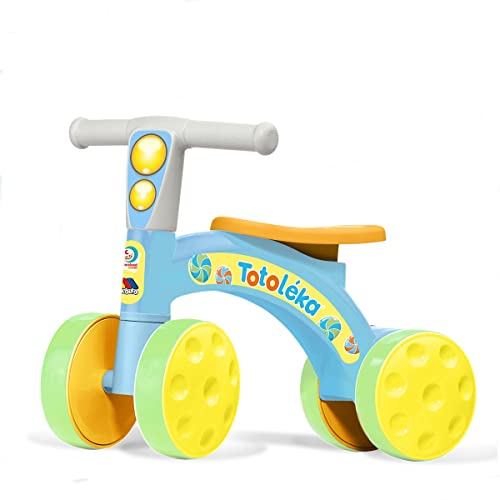 Bicicleta De Equilíbrio Infantil 4 Rodas Sem Pedal Totoleka Azul