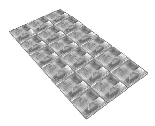 Tampons auto-adhésifs anti-bruit type 4 lot de 54 carrés 20x20 mm pour stopper les rayures
